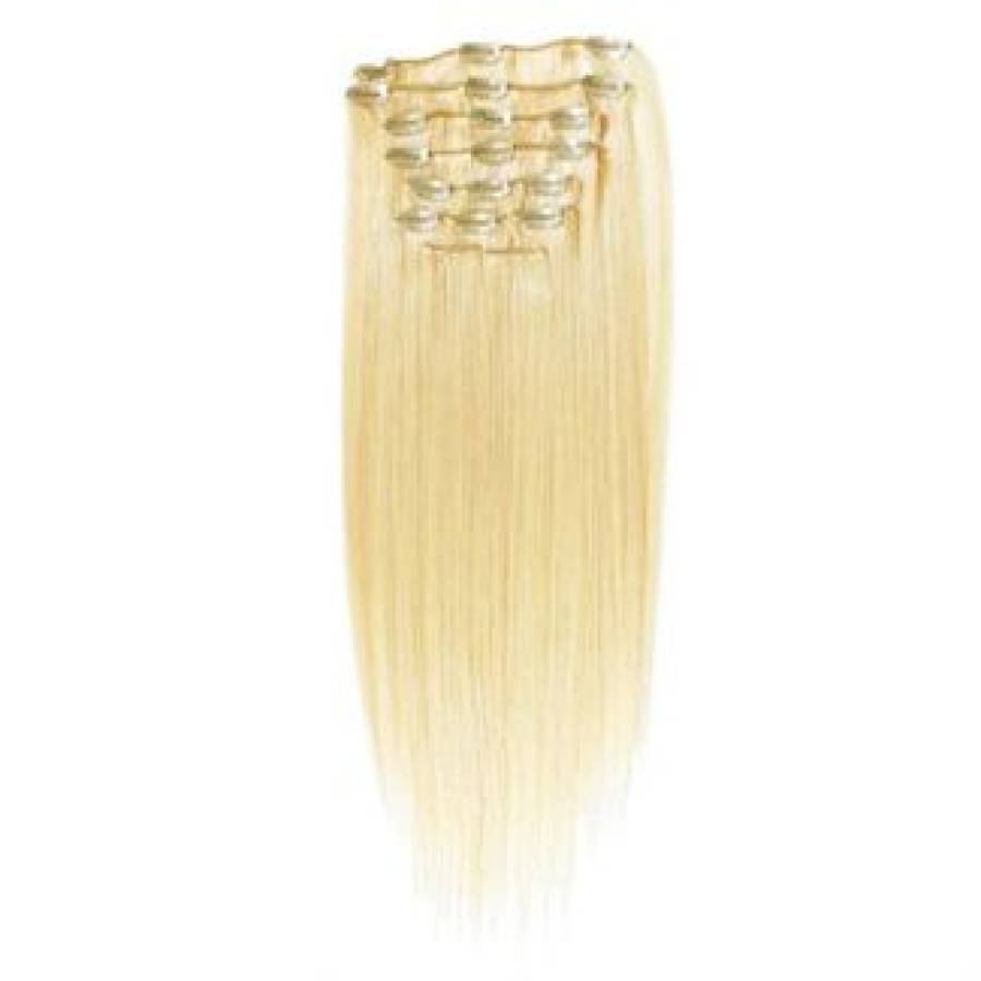 caravan Surrey boiler Clip on hair extensions 65 cm 613# Blonde
