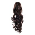 Pony tail Fiber extensions Curly brown 4#