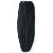 60 cm weft Hair extensions Jet Black 1B#