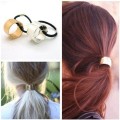Haircuff - Pony Tail Cuff in Metal. Gold or silver 
