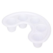 Manicure dishes for treating nails - white