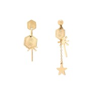 Soho Sun & Star Earrings - Gold