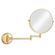 Uniq wall mirror with 10x magnification - gold
